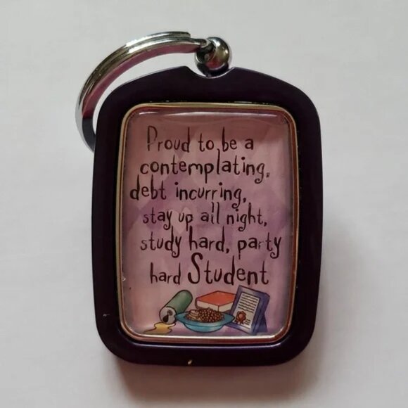 2 pcs - Cool Student keyring by History & Heraldry + a Libbey vase Live Life - Picture 2 of 5